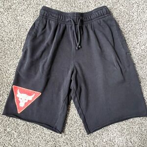 Under Armour Black Athletic Shorts (fleece)